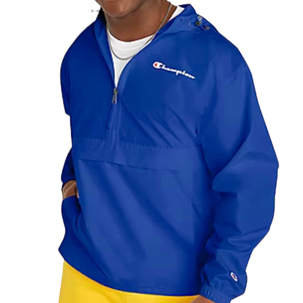 Champion‎ Blue Windbreaker Jacket XXL